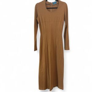 VINTAGE Composition by Kenzo long sleeve knit fitted dress